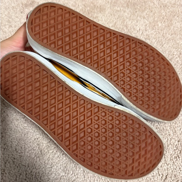 Vans Yellow and White Checkerboard Slip-Ons - Picture 4 of 4